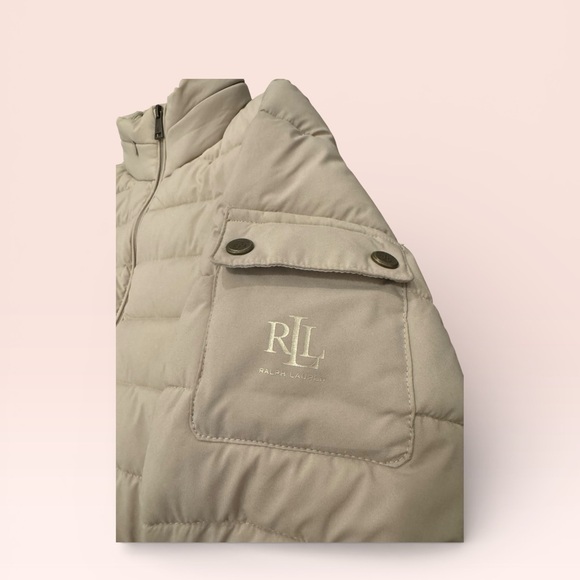 Lauren Ralph Lauren Puffer Jacket Beige - Picture 7 of 9